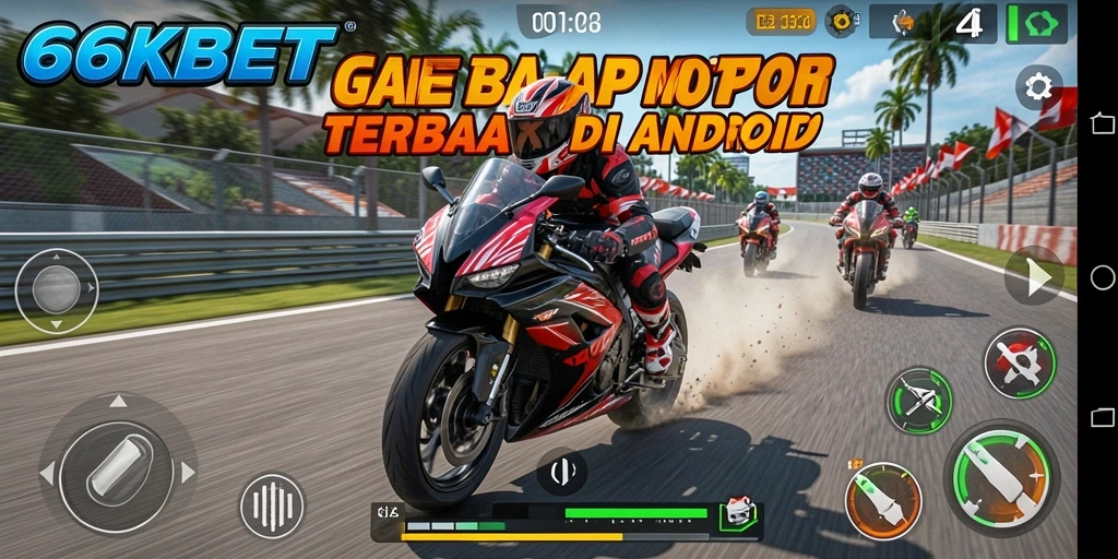 Gameplay seru dari balapan motor dalam 66KBET.