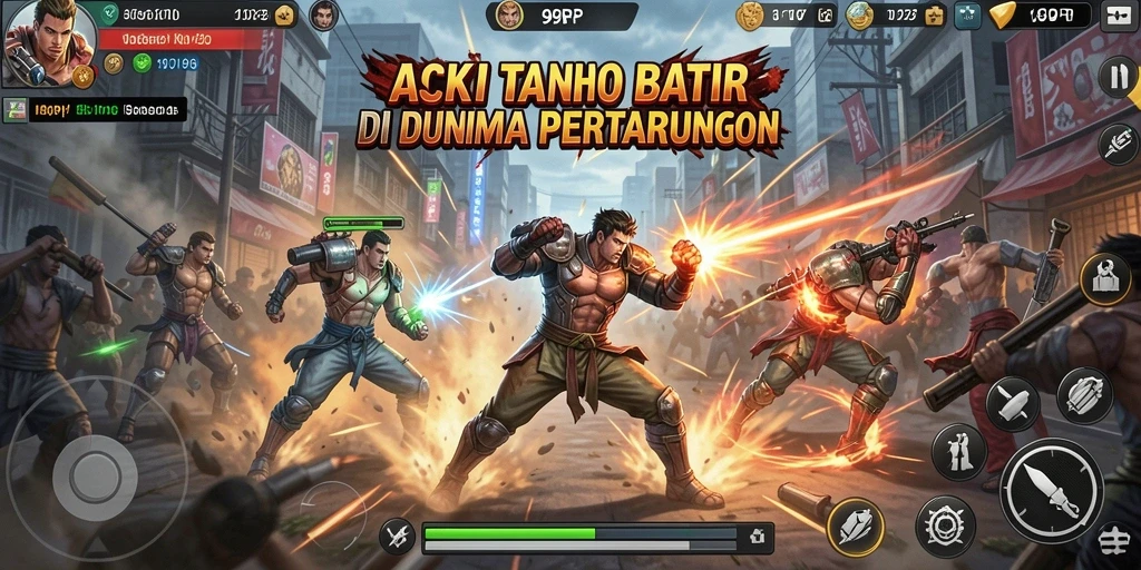 Screenshot aksi intens dari gameplay 99RP dengan efek visual yang menarik.