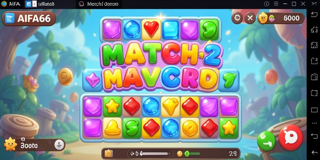 Gameplay AIFA66 yang penuh warna dan seru dalam kategori Match-3.