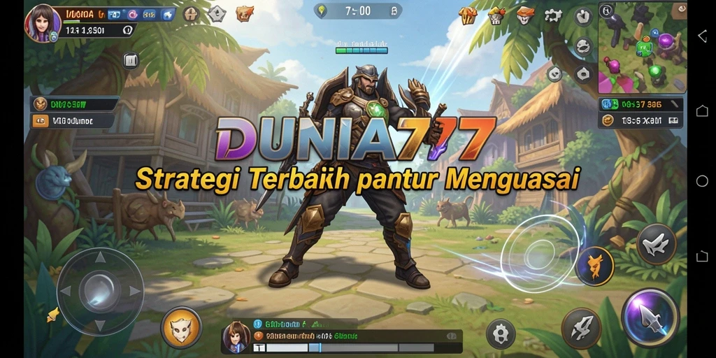 Tampilan gameplay menarik dari DUNIA77 yang menantang.