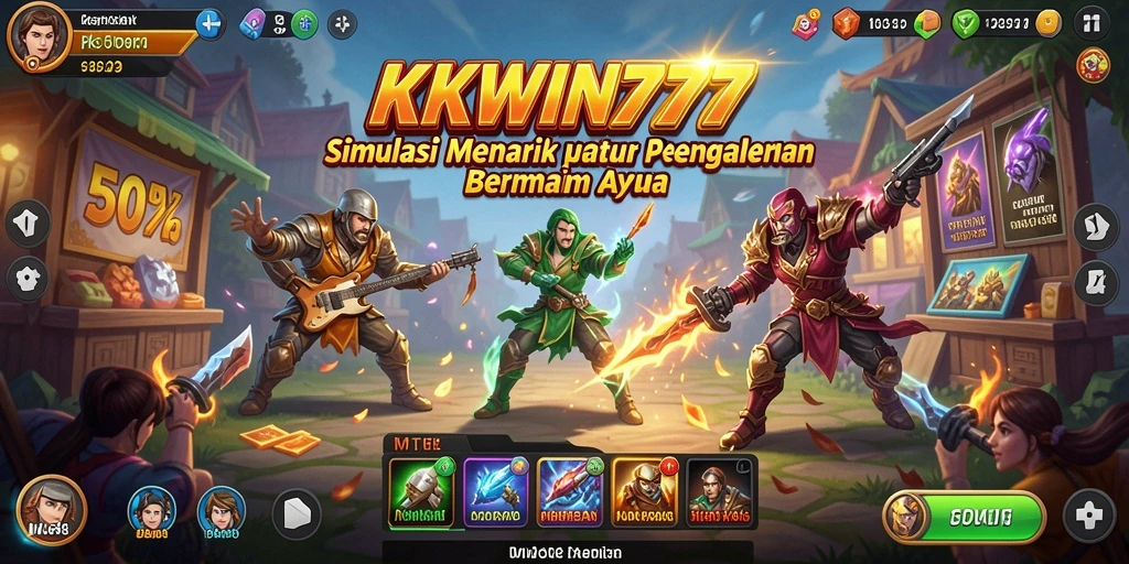 Screenshot utama KKWIN777 menampilkan gameplay simulasi yang mendalam.
