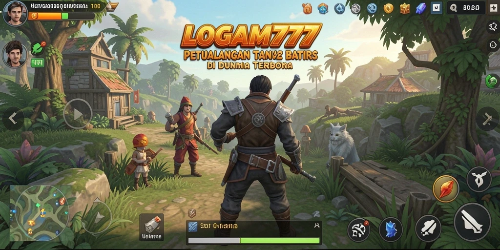 Tampilan gameplay mendalam dunia terbuka LOGAM777.