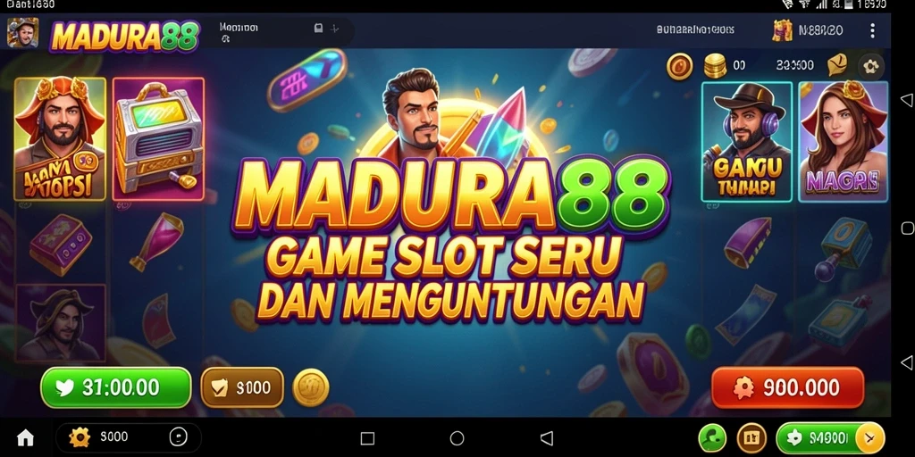 Tampilan gameplay yang menawan dan penuh warna dari MADURA88.