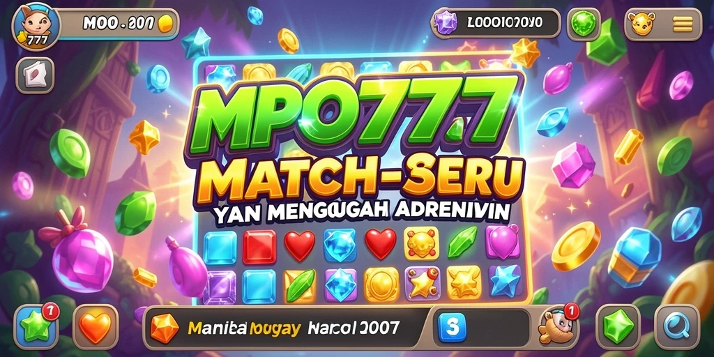 Tampilan gameplay yang seru dalam MPO777 dengan pencocokan objek.