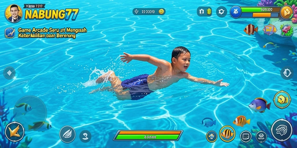 Tampilan gameplay seru dari NABUNG77 yang penuh warna.