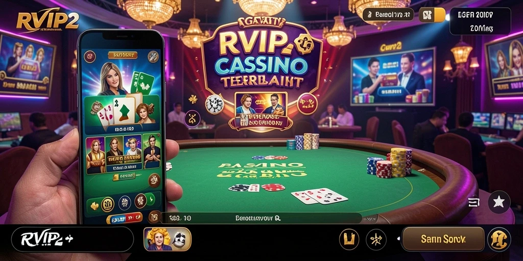 Tampilan gameplay RVIP2 yang mendebarkan di Live Casino.