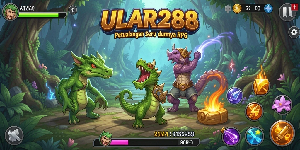 Tangkapan layar gameplay ULAR288 menampilkan aksi seru dalam petualangan RPG.