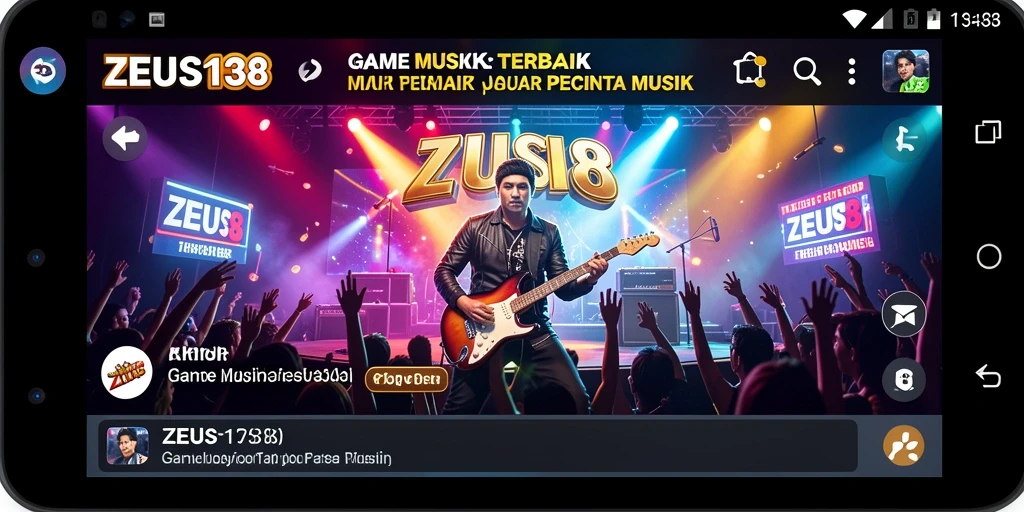 Screenshot gameplay ZEUS138 dengan tampilan seru dan musik yang menghentak.